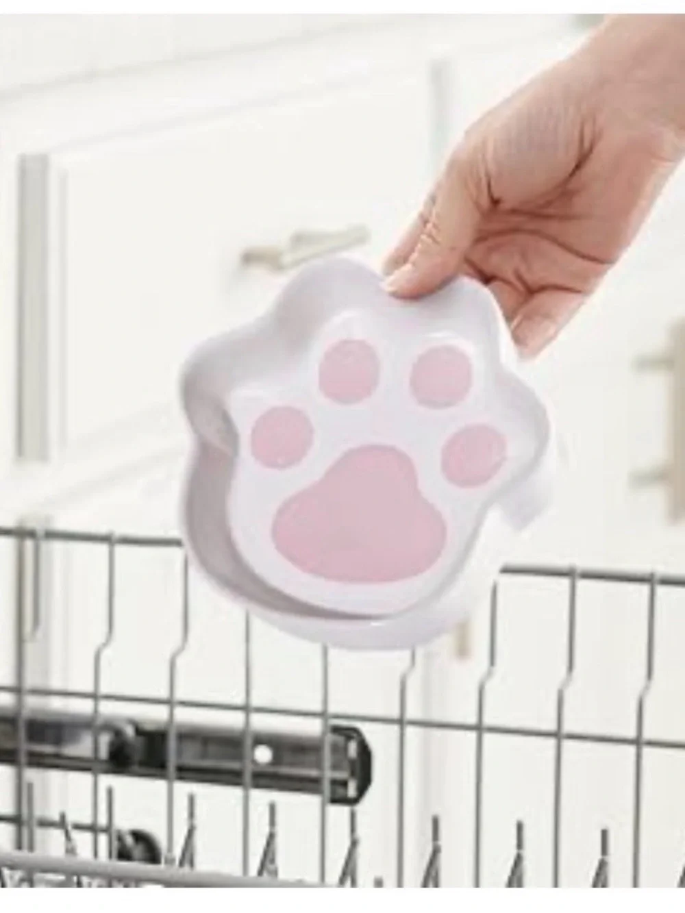 Cat Paw Ceramic Bowl - Pink
